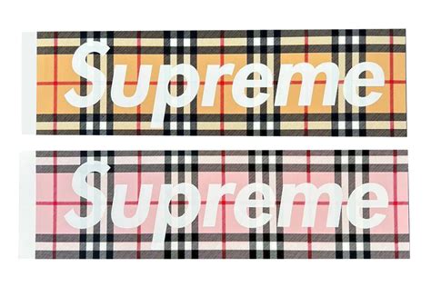 burberry supreme sticker|burberry box logo stickers.